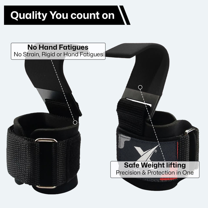 XN8 Weight Lifting Hooks Straps