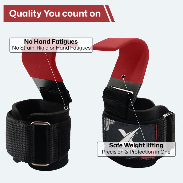 XN8 Weight Lifting Hooks Straps