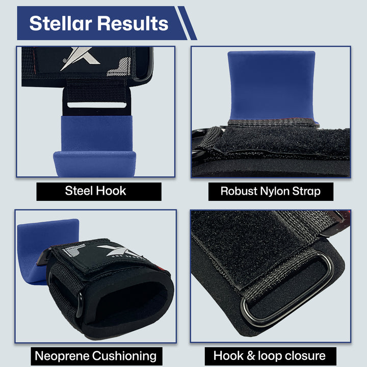 XN8 Weight Lifting Hooks Straps