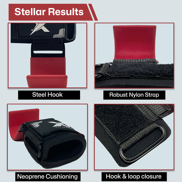 XN8 Weight Lifting Hooks Straps