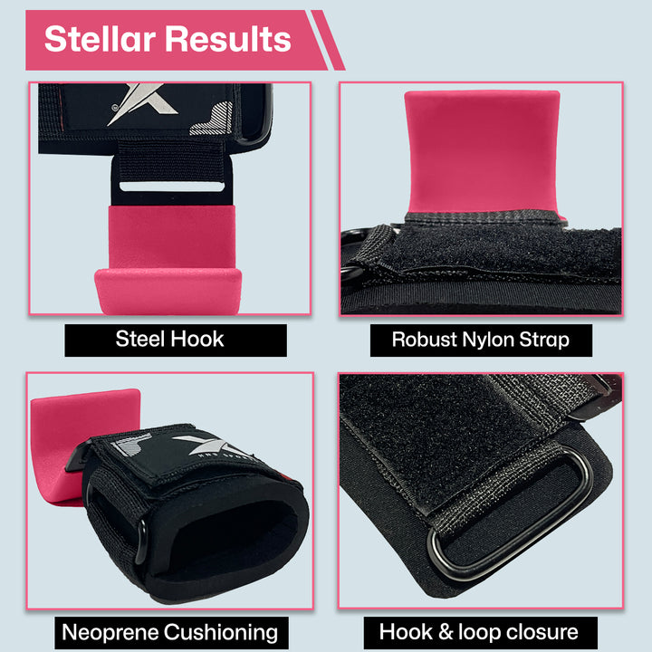 XN8 Weight Lifting Hooks Straps