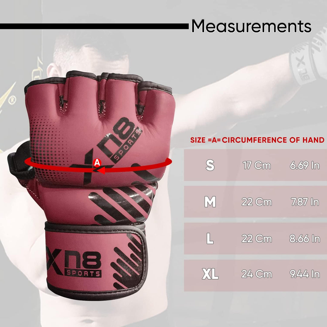 Xn8 MMA Gloves B M S