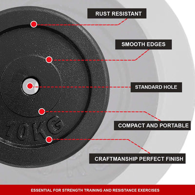 Xn8 Sports Weight Plates 1.5" Hole 1.25kg, 2.5kg, 5kg, and 10kg