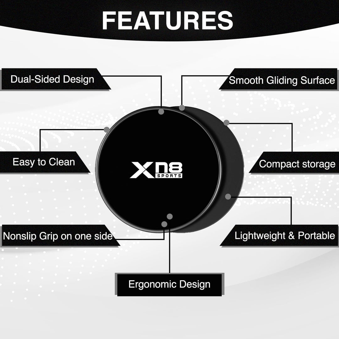 Xn8 Core Sliders Exercise Gliding Discs