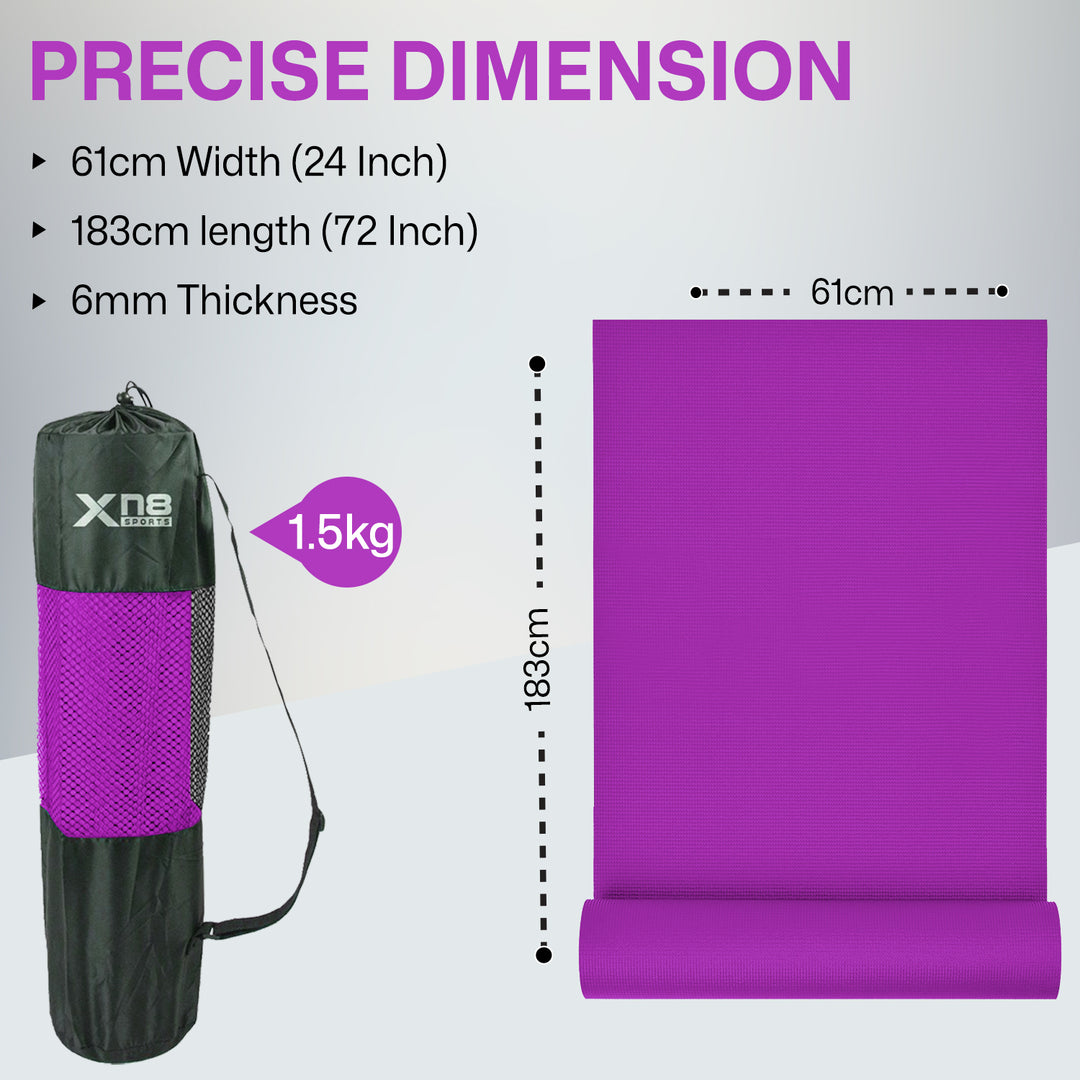 Xn8 PVC Yoga Mat 6mm