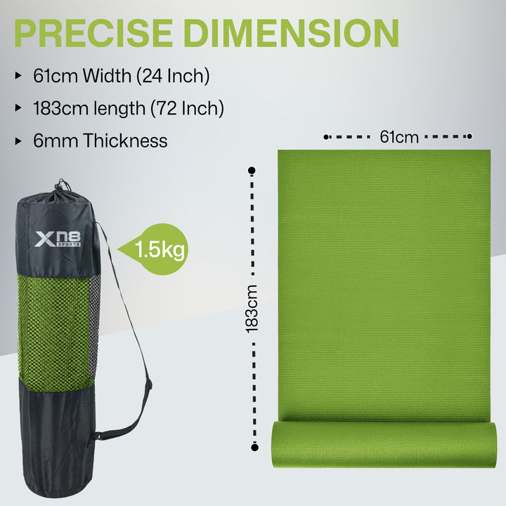 Xn8 PVC Yoga Mat 6mm