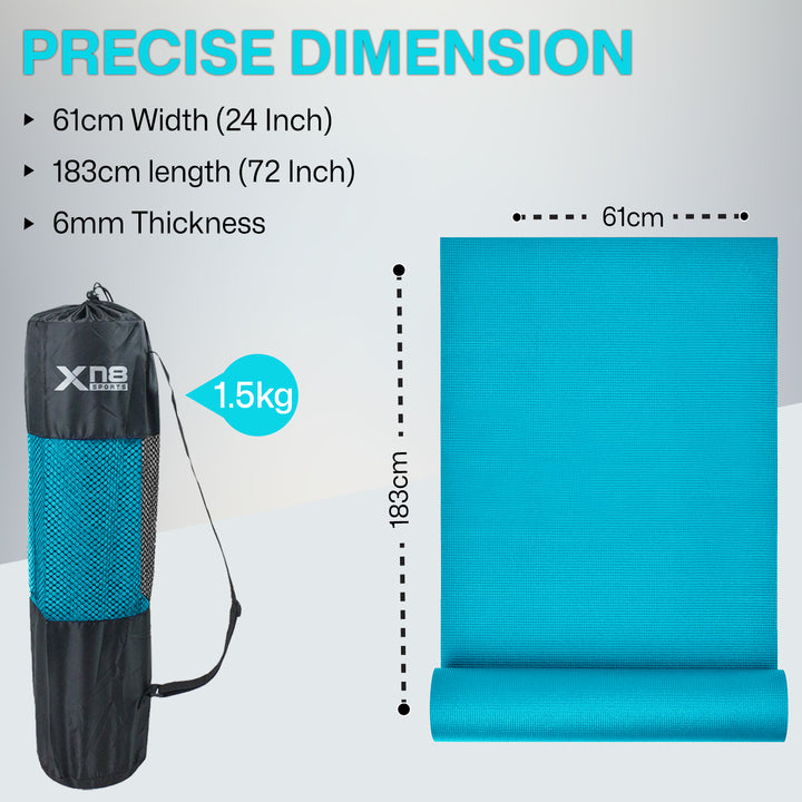 Xn8 PVC Yoga Mat 6mm