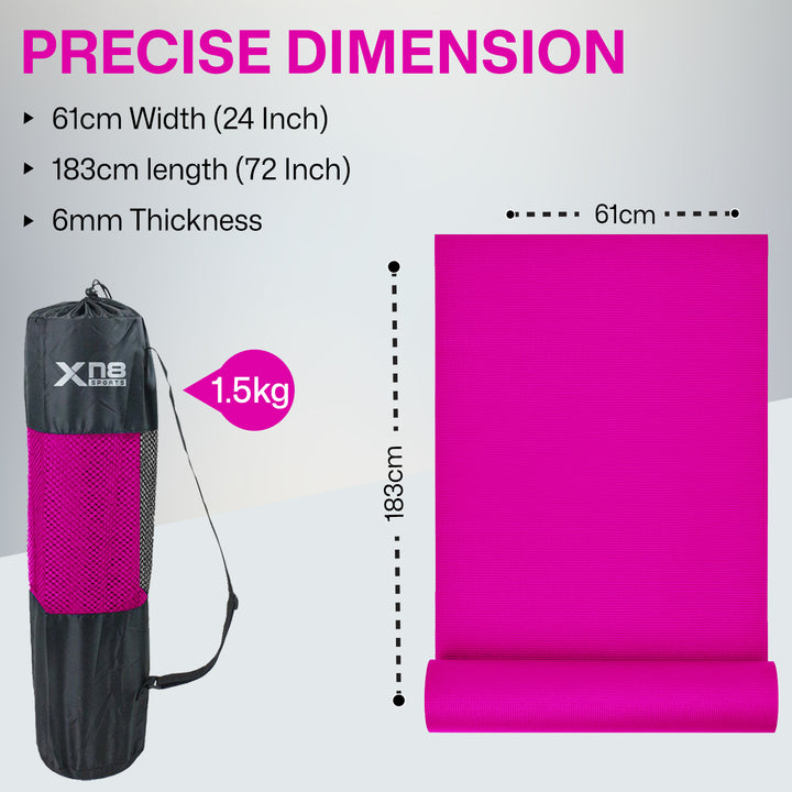 Xn8 PVC Yoga Mat 6mm