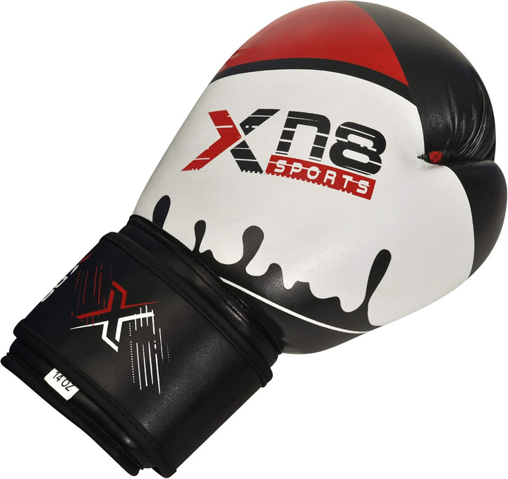 Xn8 Boxing Gloves Jab Cross Series - Focus Pads Punching - Lamina Hide Leather Mitts For Fighting, Kickboxing, Sparring, Muay Thai