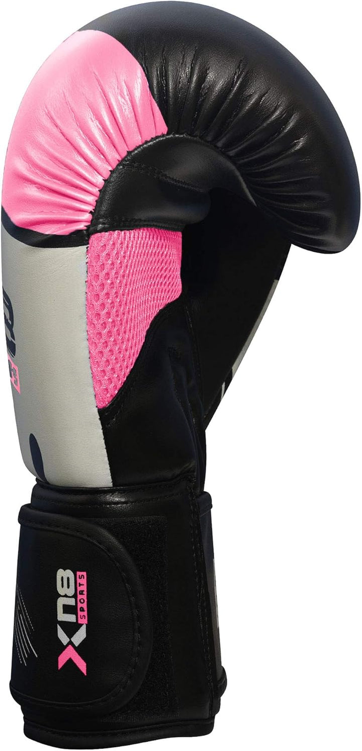 Xn8 Boxing Gloves Jab Cross Series - Focus Pads Punching - Lamina Hide Leather Mitts For Fighting, Kickboxing, Sparring, Muay Thai