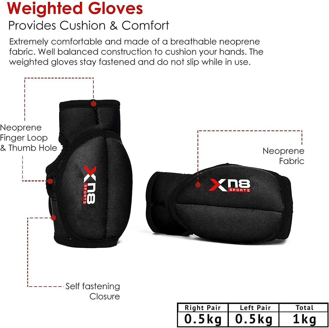 Xn8 Neoprene Weighted Gloves