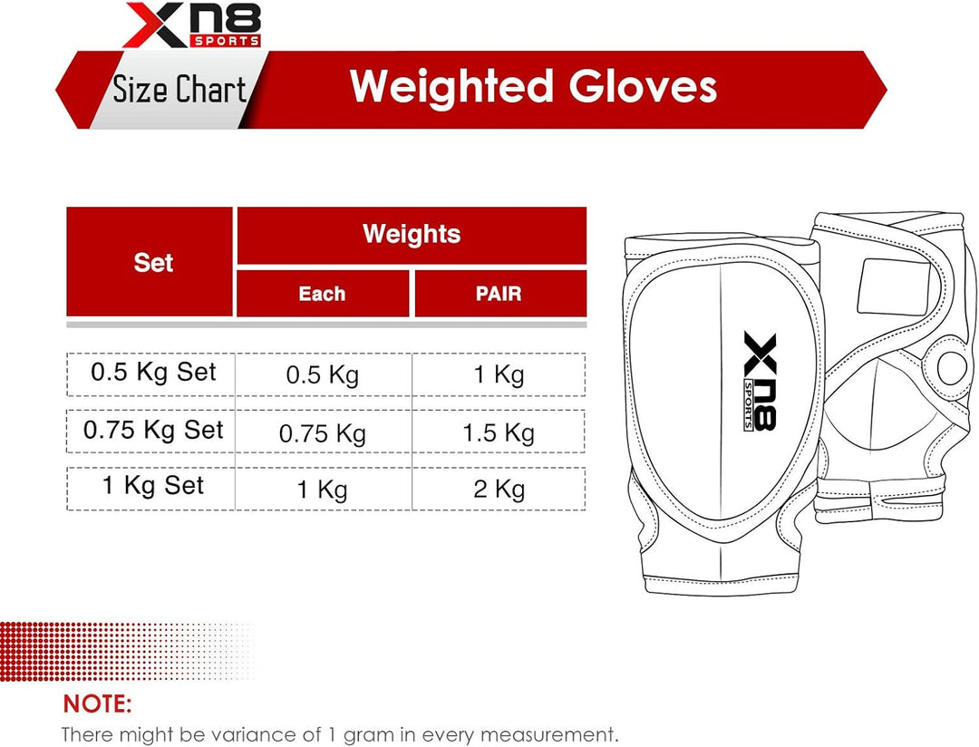 Xn8 Neoprene Weighted Gloves