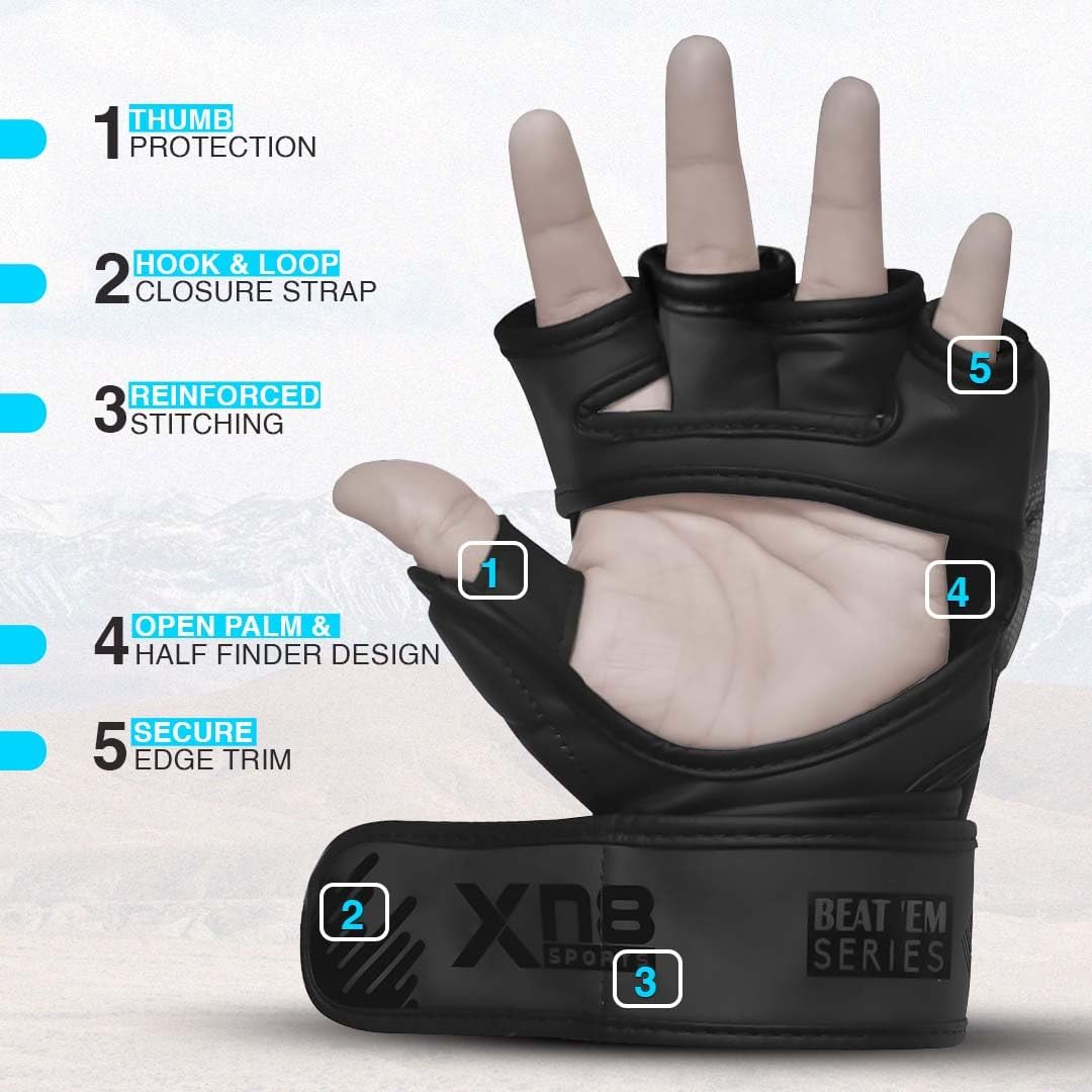 Xn8 MMA Gloves B M S