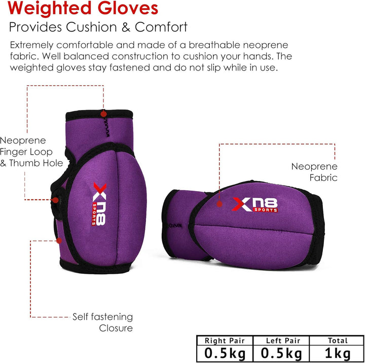 Xn8 Neoprene Weighted Gloves