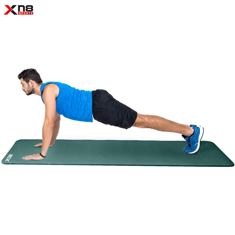 XN8 Yoga Mat 10mm Thick Gym Exercise Fitness Pilates Aerobic Workout Non Slip