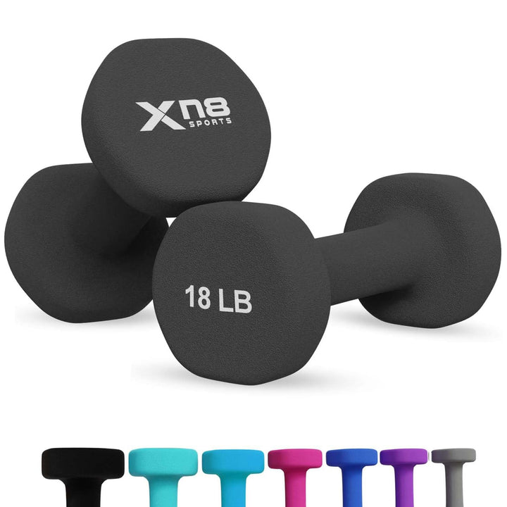 Xn8 Neoprene Coated Dumbbells Weights Set