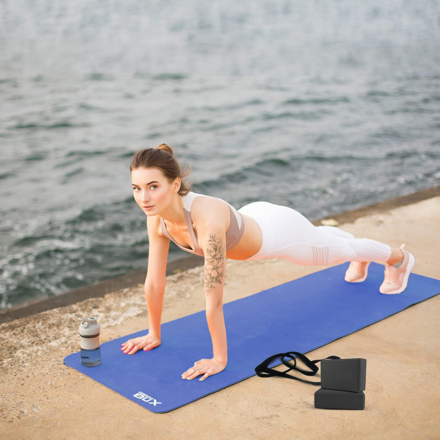 20MM Thick Yoga Mat Gym Workout Fitness Pilates Women Exercise Mat Non Slip  UK
