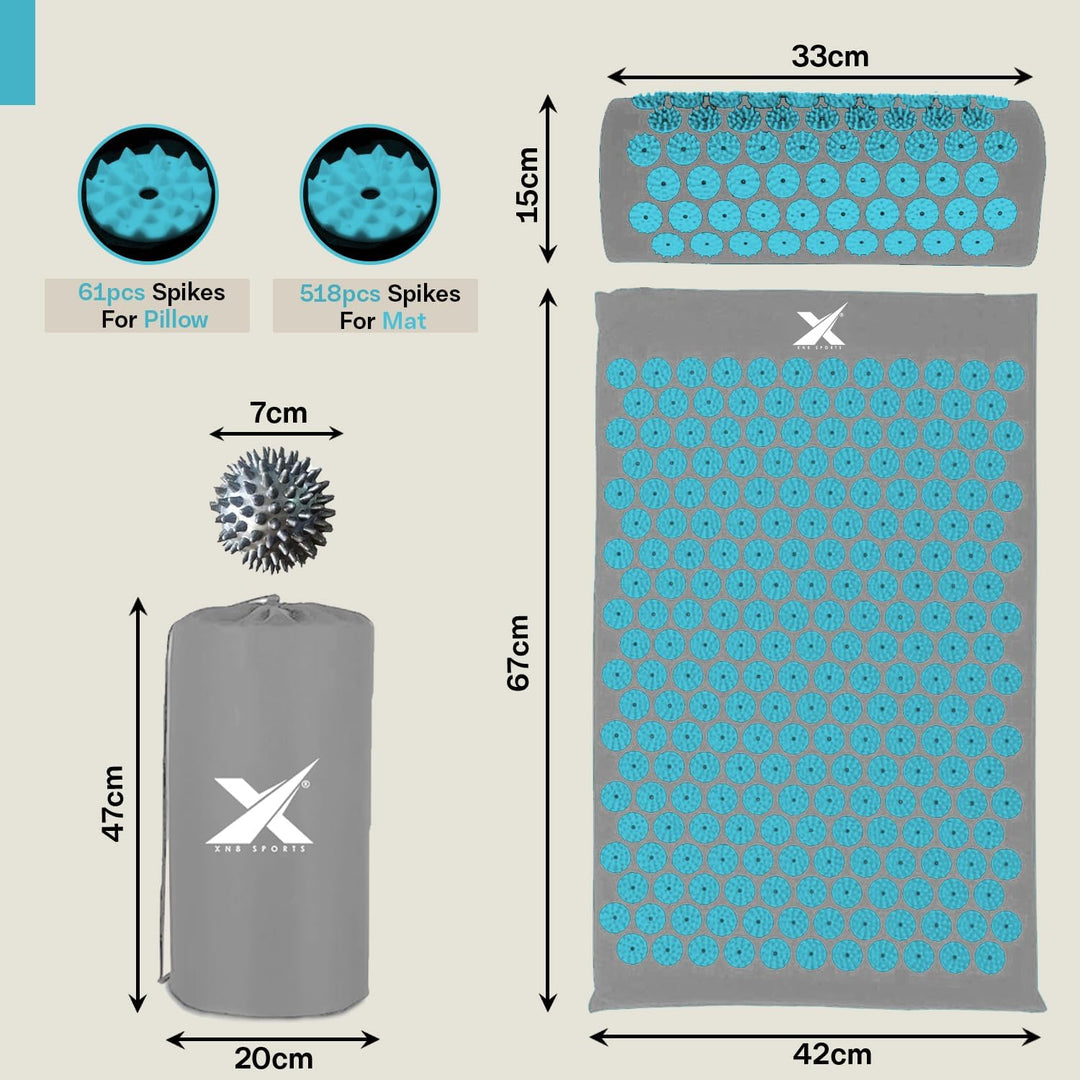 XN8 Acupressure Mat and Pillow Set