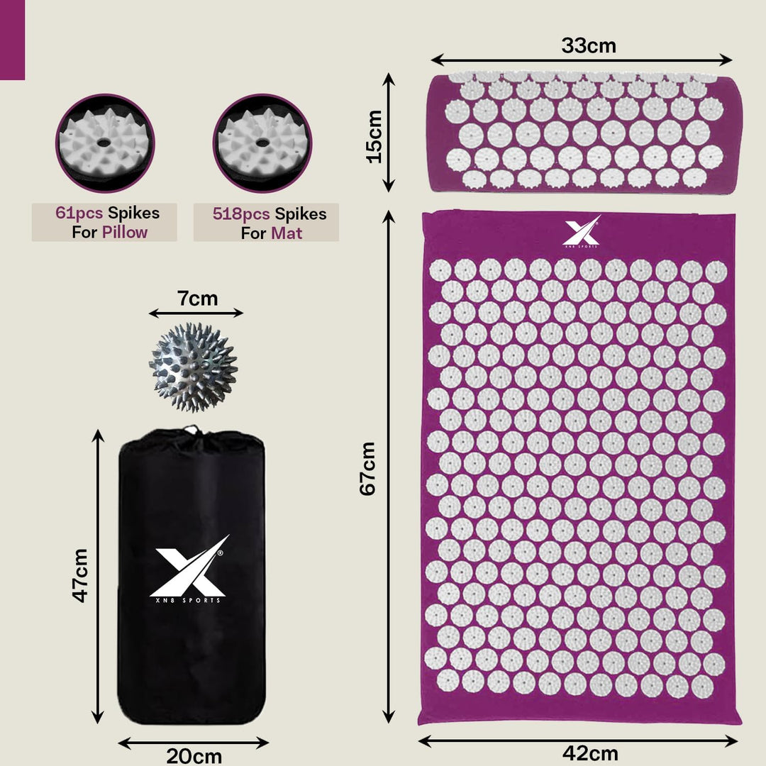 XN8 Acupressure Mat and Pillow Set