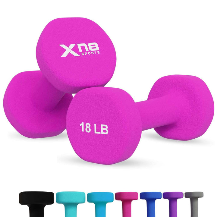 Xn8 Neoprene Coated Dumbbells Weights Set