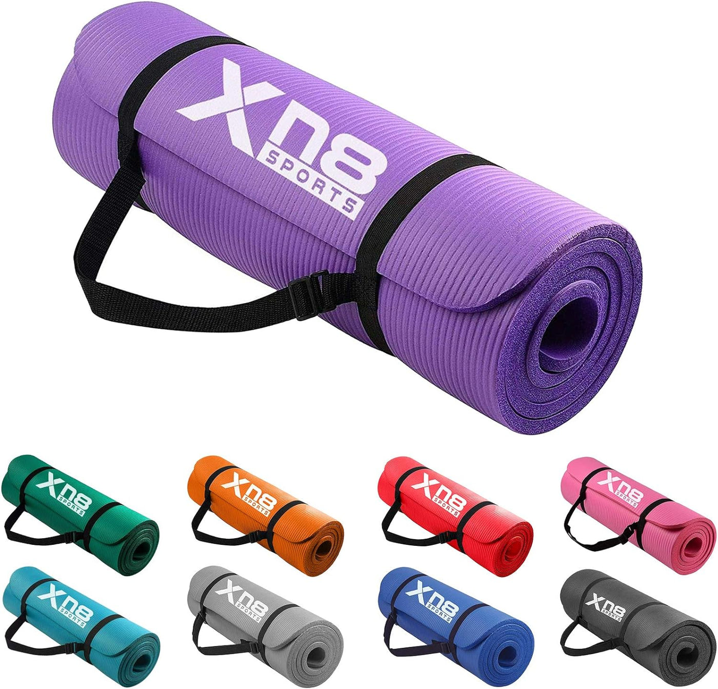 XN8 Yoga Mat 15mm Thick Gym Exercise Fitness Pilates Aerobic Workout Non Slip