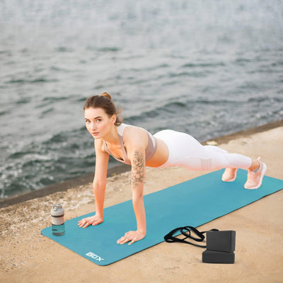 XN8 Yoga Mat 10mm Thick Gym Exercise Fitness Pilates Aerobic Workout Non Slip
