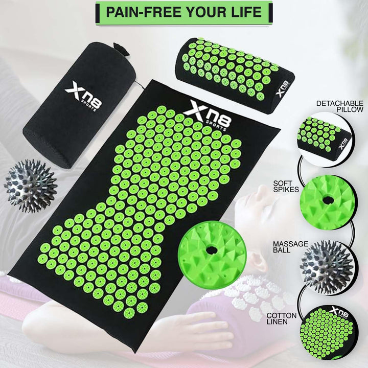 XN8 Acupressure Mat and Pillow Set