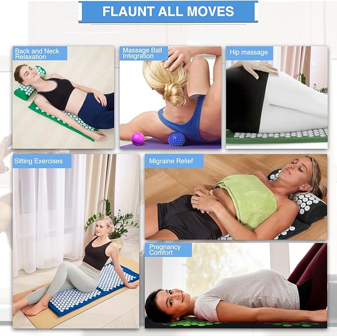 XN8 Acupressure Mat and Pillow Set