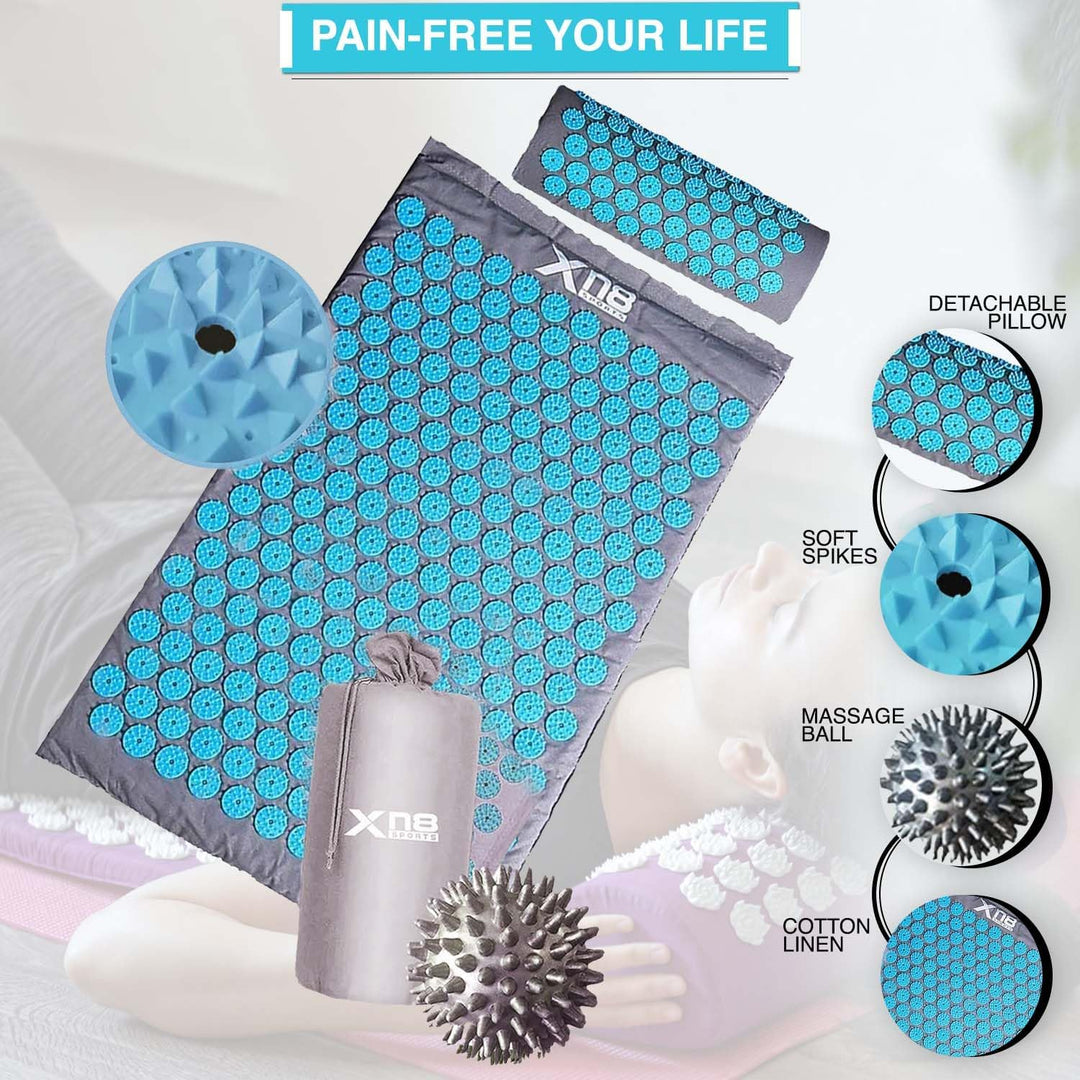 XN8 Acupressure Mat and Pillow Set