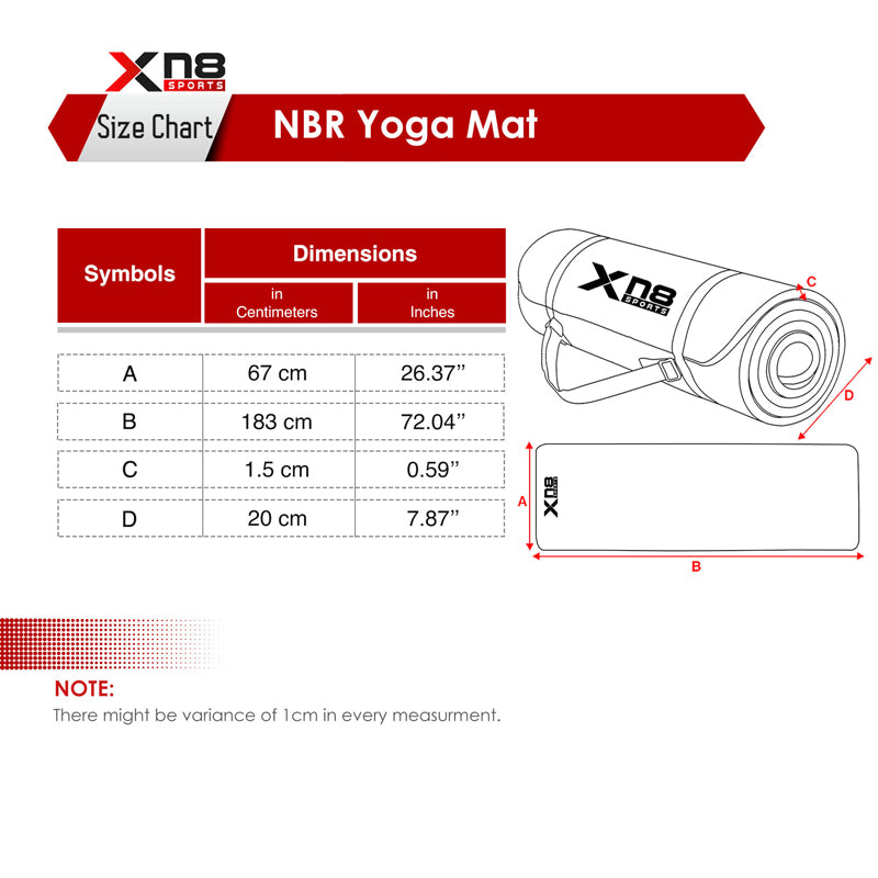 XN8 Yoga Mat NBR Extra Wide