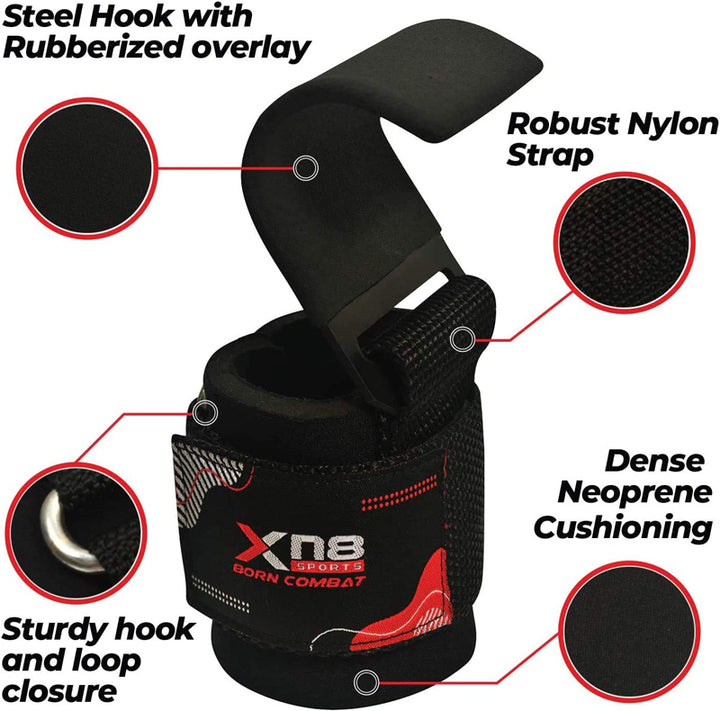 Xn8 Sports Weightlifting Hook Straps