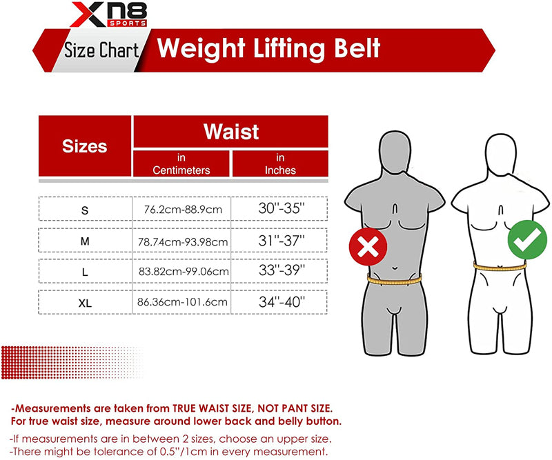 Xn8 Sports Weight Lifting Belt 4"