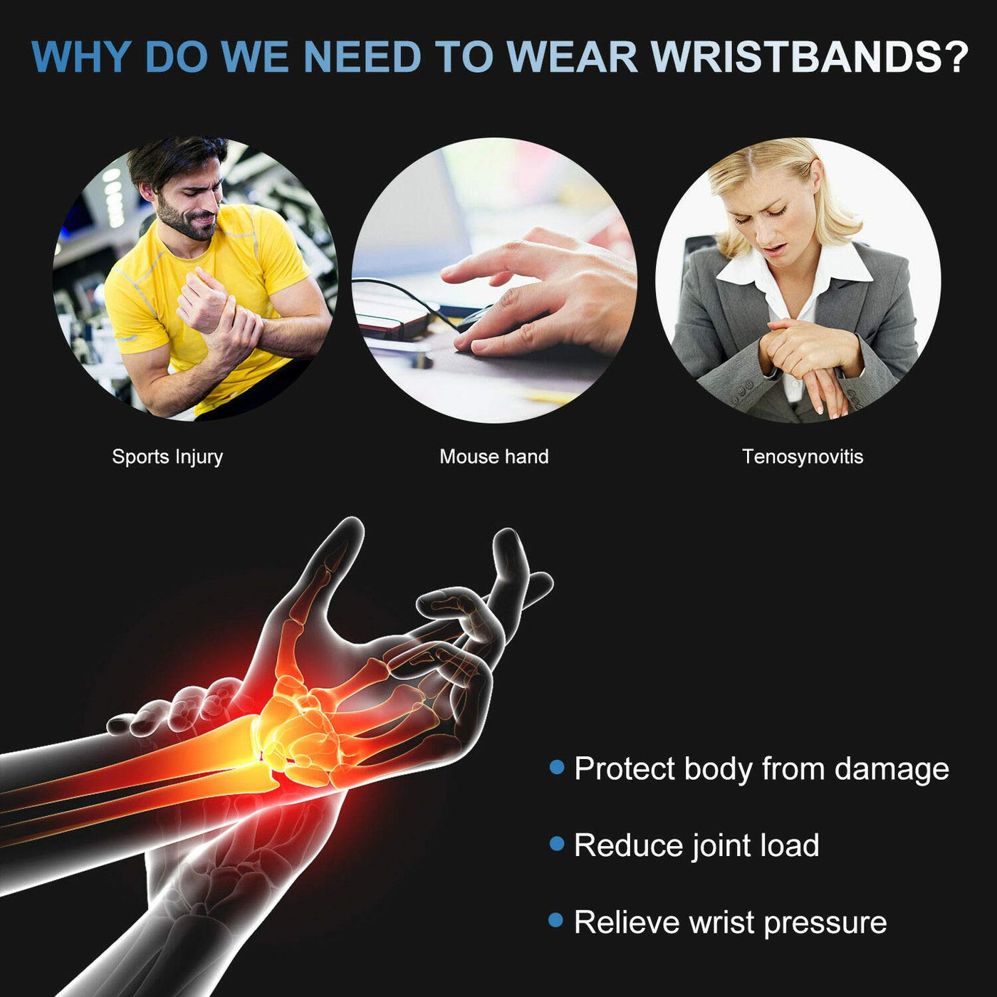 Xn8 Sports Wrist Support Brace - Pain Relief Glove for Men & Women