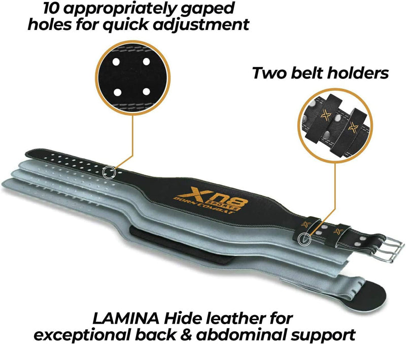 Xn8 Sports Weight Lifting Belt 6"