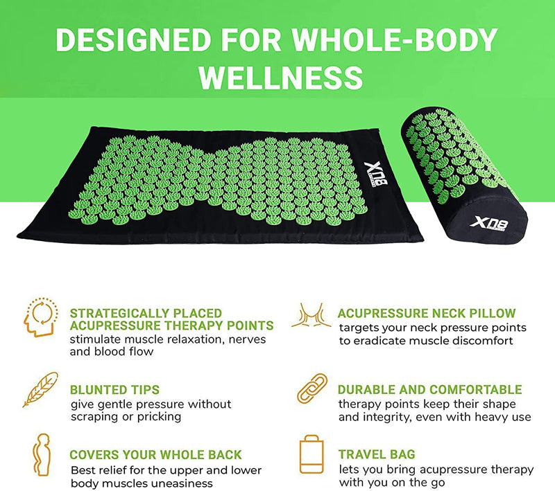 XN8 Acupressure Mat and Pillow Set