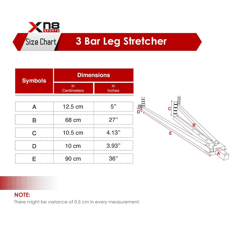 Xn8 Sports 3 Bar Leg Stretcher