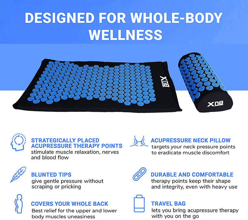 XN8 Acupressure Mat and Pillow Set