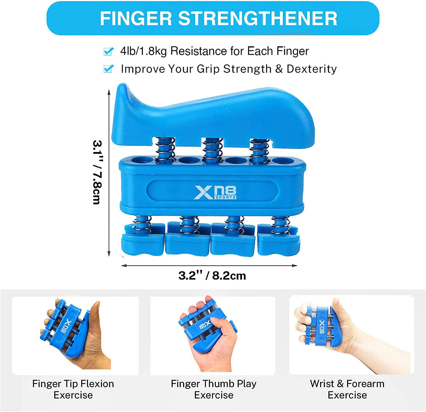 XN8 Sports Hand Gripper Pack
