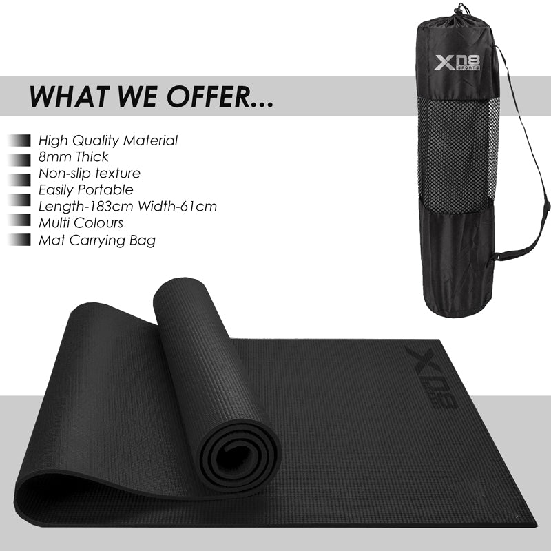 Xn8 PVC Yoga Mat 8mm