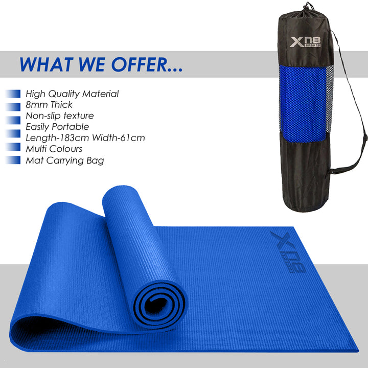 Xn8 PVC Yoga Mat 8mm