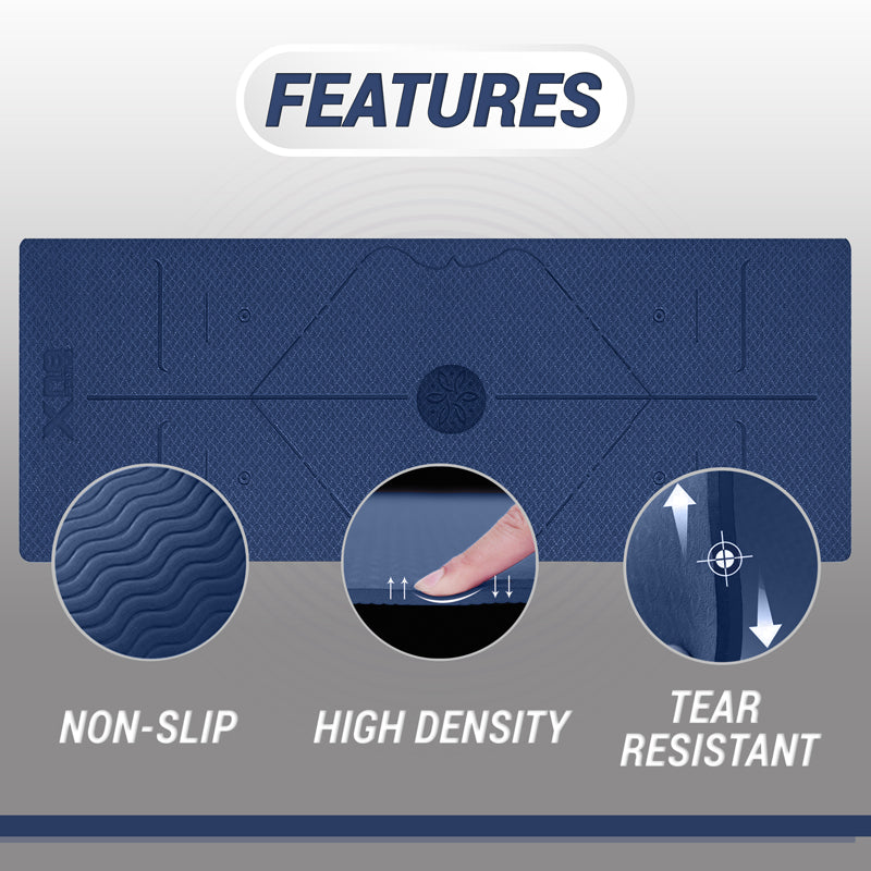 TPE Xn8 Sports Yoga Mat 6mm