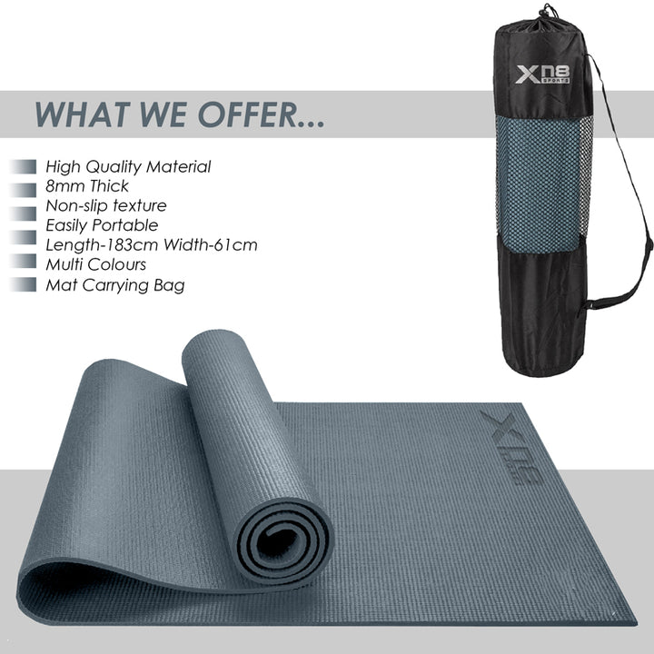 Xn8 PVC Yoga Mat 8mm