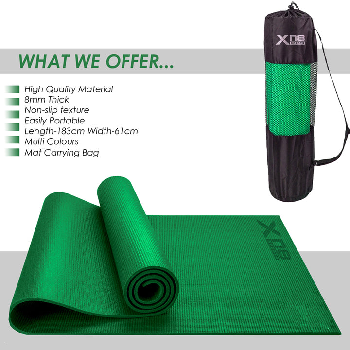 Xn8 PVC Yoga Mat 8mm