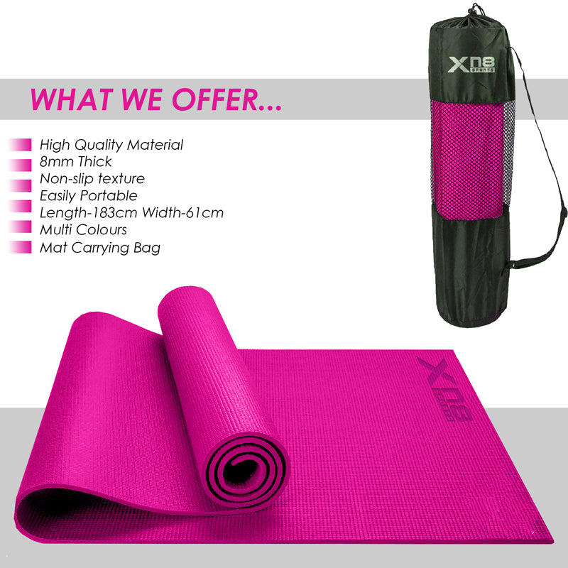 Xn8 PVC Yoga Mat 8mm