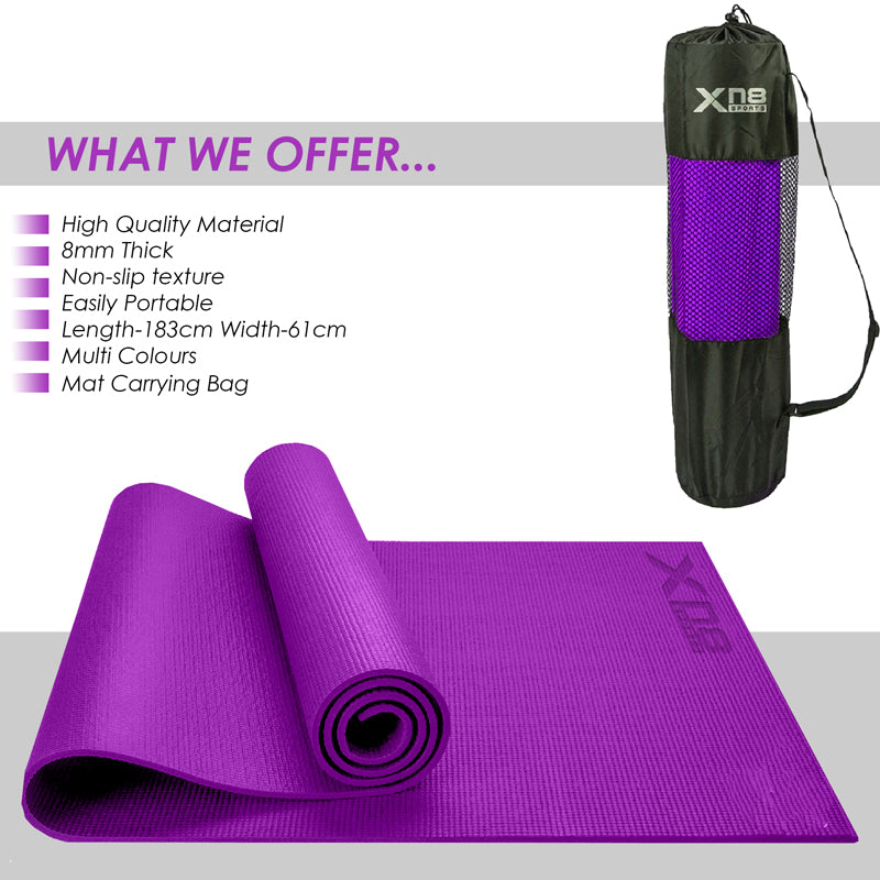 Xn8 PVC Yoga Mat 8mm