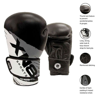 Xn8 Sports Boxing  Leather Gloves T500