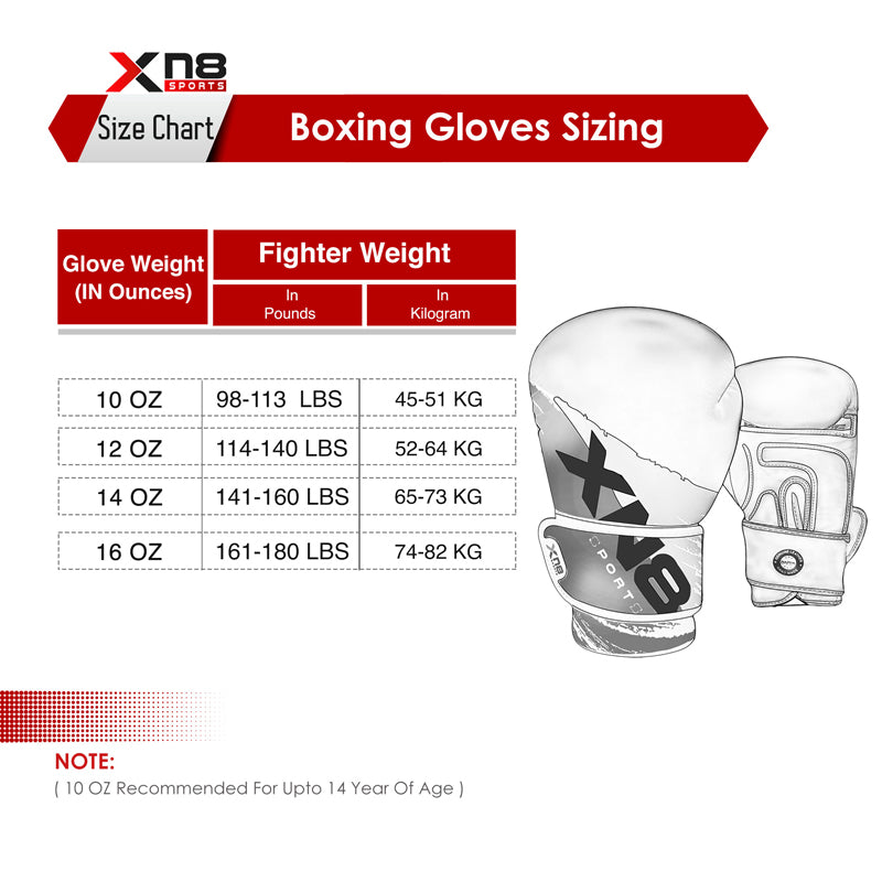 Xn8 Sports Boxing  Leather Gloves T500