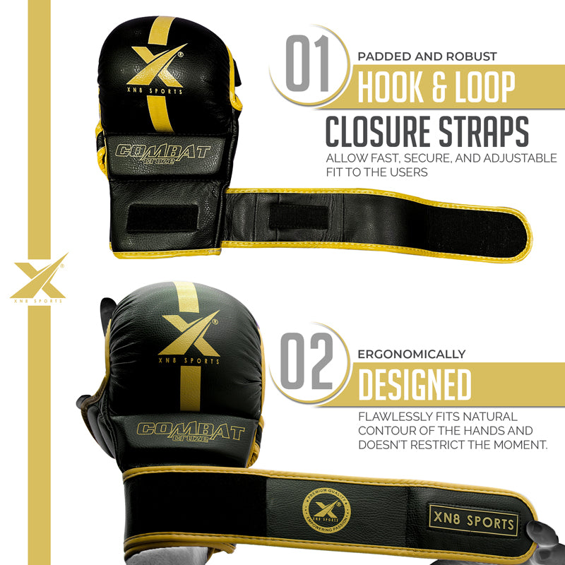 XN8 Sports MMA Gloves for Training and Grappling Sparring Mitts