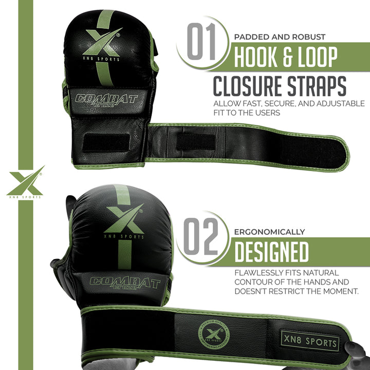 XN8 Sports MMA Gloves for Training and Grappling Sparring Mitts