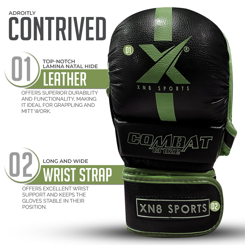 XN8 Sports MMA Gloves for Training and Grappling Sparring Mitts